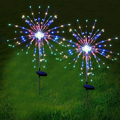 Christmas Lights | 120LED  Solar Firework Garden Christmas Decorations