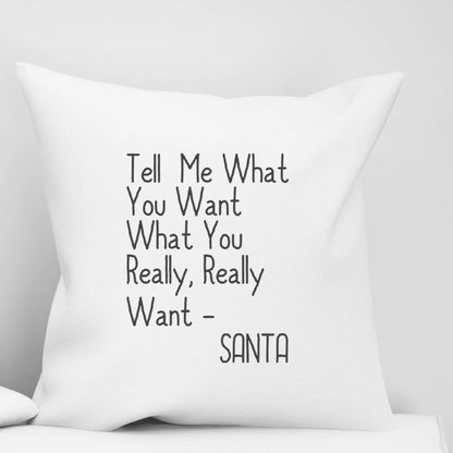 Sarcastic Santa Christmas Pillow Cover| Funny Christmas Throw Pillow Cover | Funny Accent Pillow for Holiday Christmas Decor