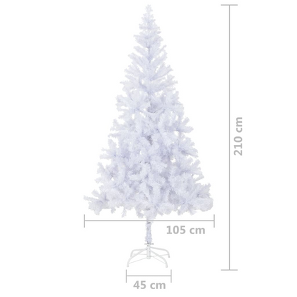 vidaXL Artificial Christmas Tree with Steel Stand 7 ft 910 Branches