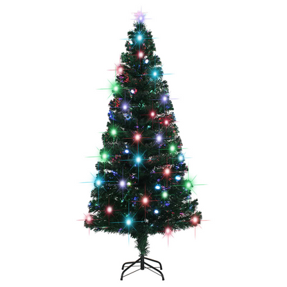 vidaXL Pre-lit Christmas Tree with Stand 5 ft Fiber Optic