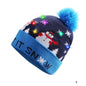 Holiday Hats |Pom Pom Party Holiday Hats With LED Lights Christmas fun