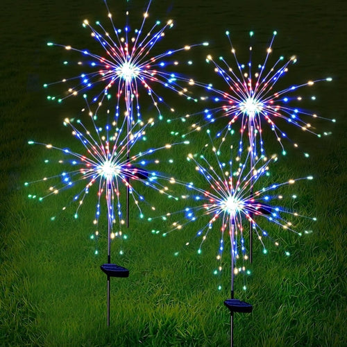 Christmas Lights | 120LED  Solar Firework Garden Christmas Decorations