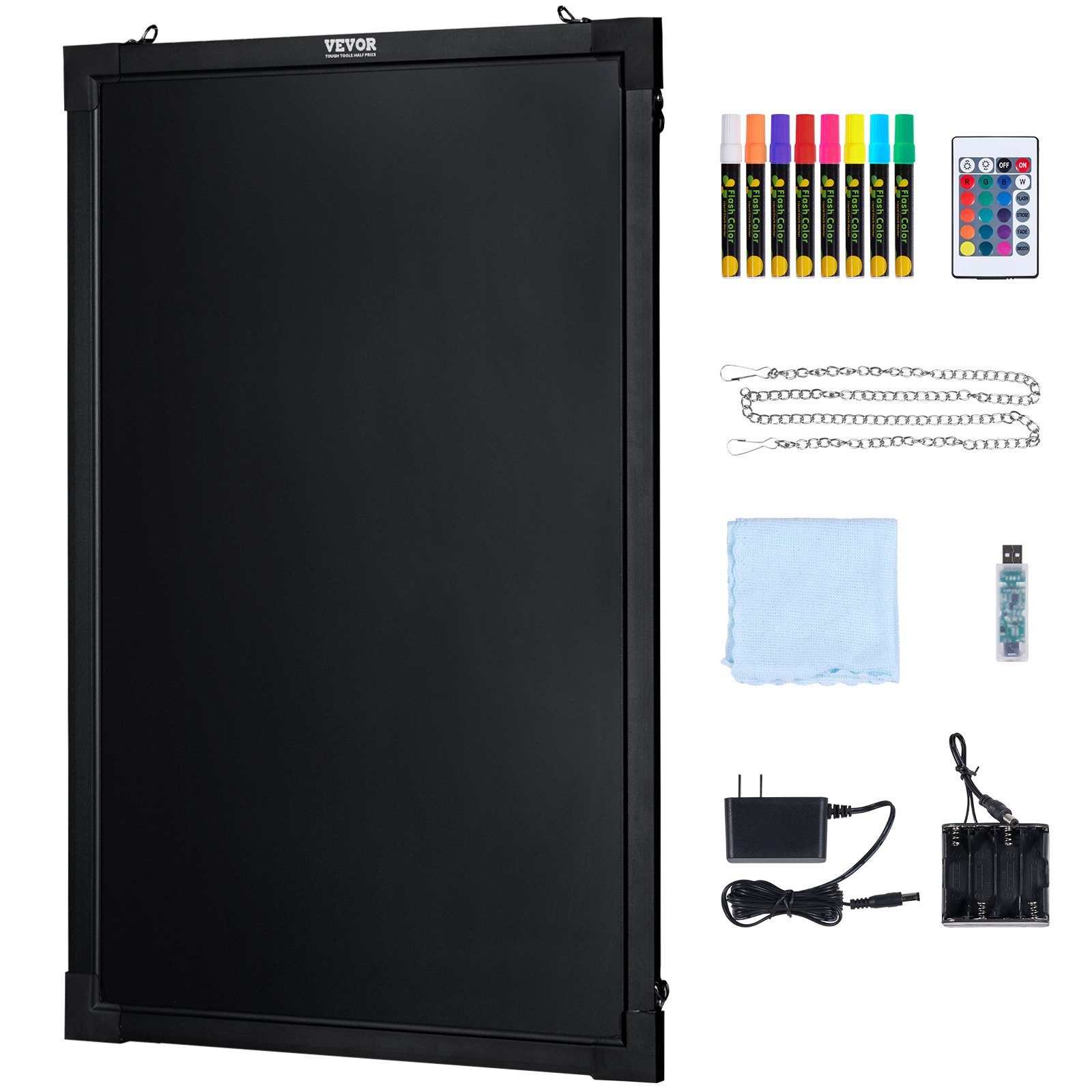 Chalkboard|Erasable Lighted Chalkboard Drawing Board Chalk Markers rem