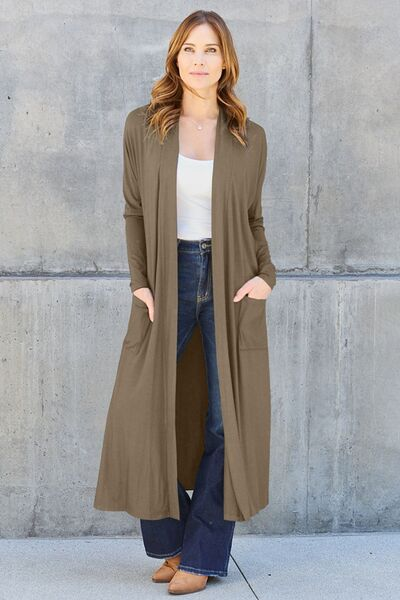 Long Sleeve Jacket | Basic Bae Full Size Open Front Soft Comfortable 