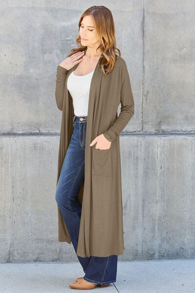 Long Sleeve Jacket | Basic Bae Full Size Open Front Soft Comfortable 