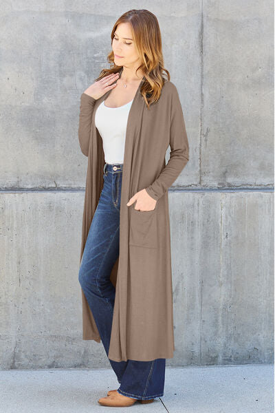 Long Sleeve Jacket | Basic Bae Full Size Open Front Soft Comfortable 