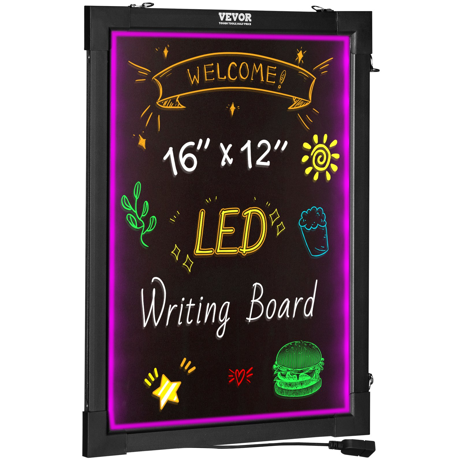 Chalkboard|Erasable Lighted Chalkboard Drawing Board Chalk Markers rem