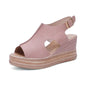 Women's Summer Wedge Heel Platform Peep Toe Sandals