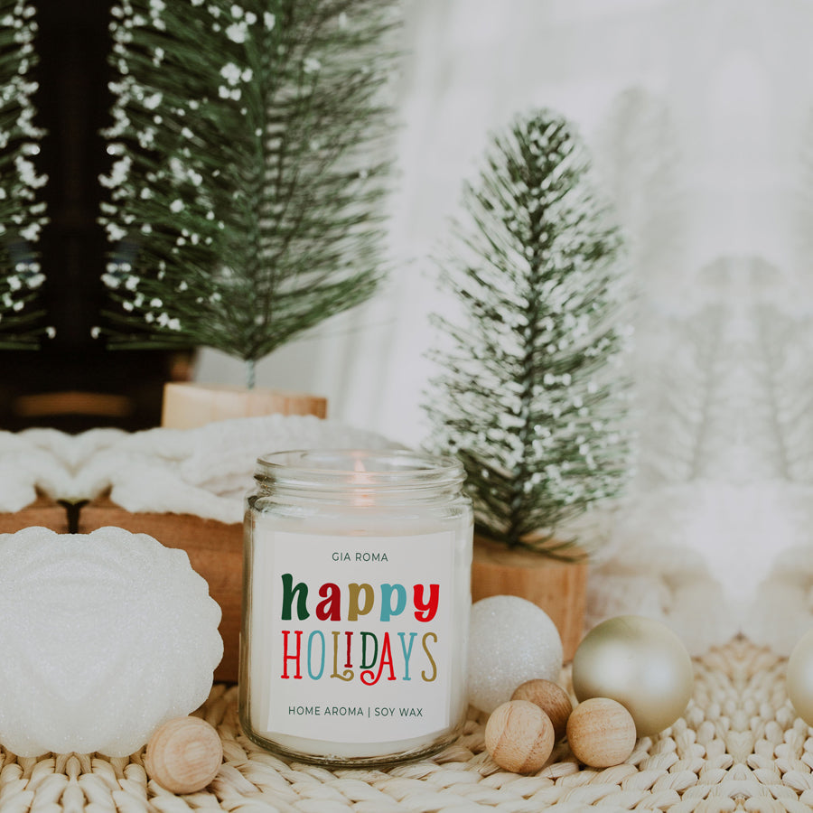 Holiday Candle| Happy Holiday Candles original scent with some flares