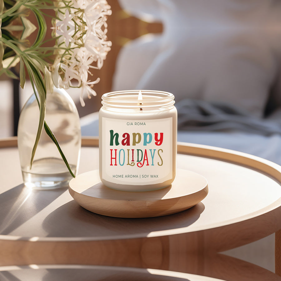 Holiday Candle| Happy Holiday Candles original scent with some flares