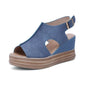 Women's Summer Wedge Heel Platform Peep Toe Sandals