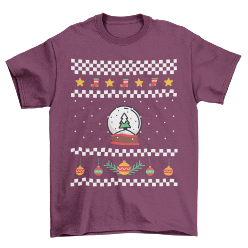 Unisex Tshirt | Ugly Christmas Holiday Sweater Elements Unisex Tshirt