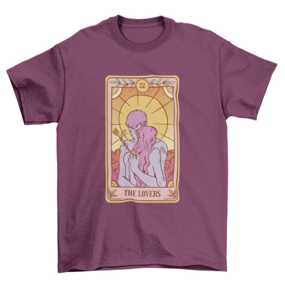 The lovers tarot card t-shirt