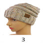 Knitted Hat|Unisex Outdoor Labeled Knitted Hat Slouched Beanies Winter