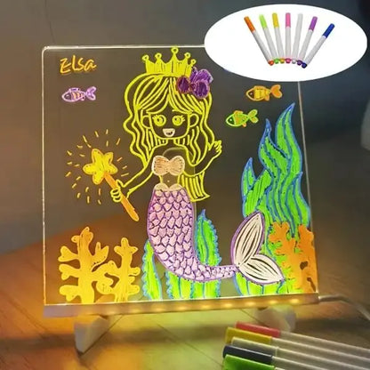 Erasable USB Children‘s Drawing Board Night Light