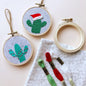 Holiday Ornament | DIY Beginner Cactus Holiday Ornament Embroidery Kit