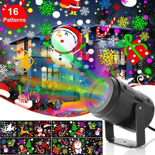 Christmas Lights|Christmas Party Lights Snowflake Projector Light