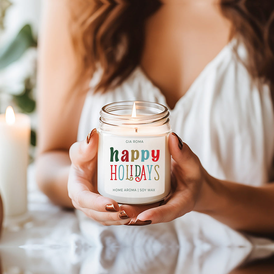 Holiday Candle| Happy Holiday Candles original scent with some flares