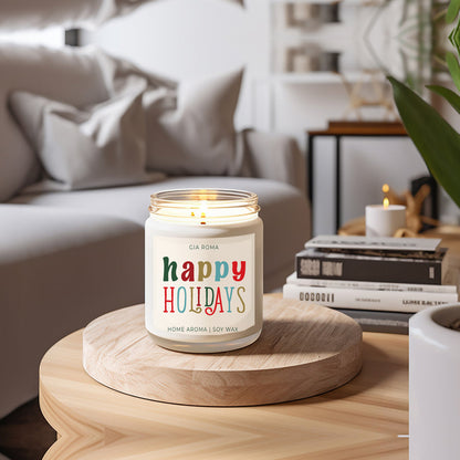 Holiday Candle| Happy Holiday Candles original scent with some flares