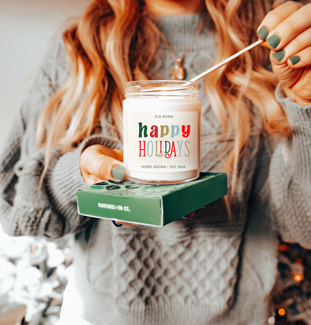 Holiday Candle| Happy Holiday Candles original scent with some flares