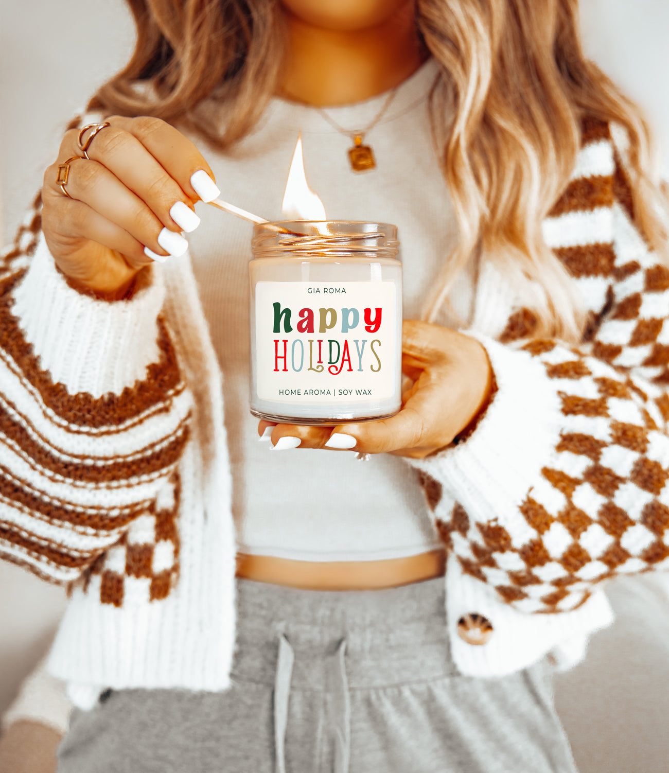 Holiday Candle| Happy Holiday Candles original scent with some flares