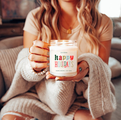 Holiday Candle| Happy Holiday Candles original scent with some flares