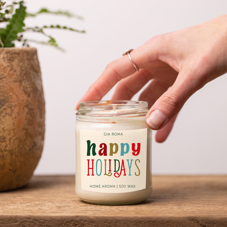 Holiday Candle| Happy Holiday Candles original scent with some flares