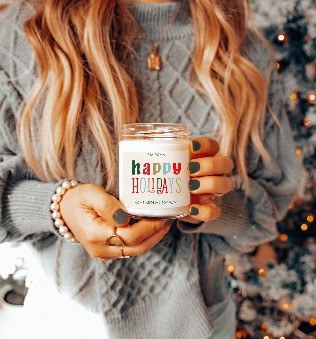 Holiday Candle| Happy Holiday Candles original scent with some flares