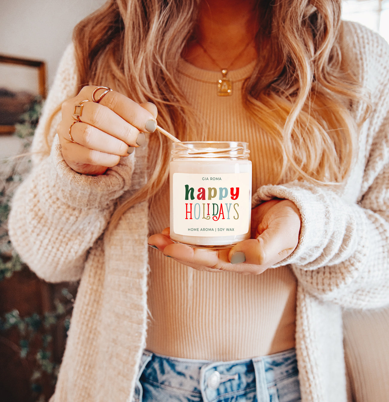 Holiday Candle| Happy Holiday Candles original scent with some flares