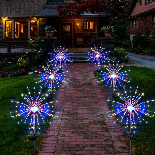 Christmas Lights | 120LED  Solar Firework Garden Christmas Decorations