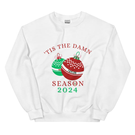 Holiday Sweatshirt|Tis The Damn Season JV Holiday Crewneck Sweatshirt 